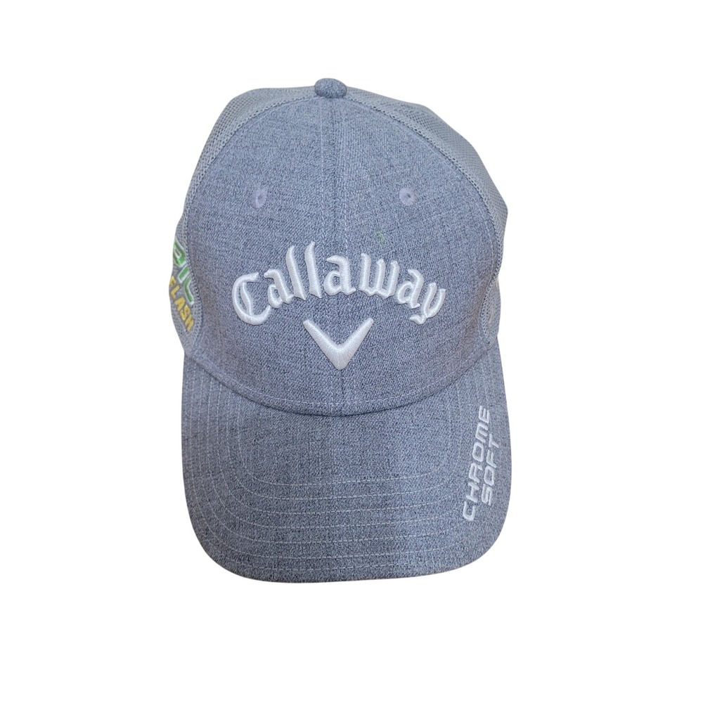 Callaway Golf Hat Mens Grey Epic Flash Chrome Soft Apex Odyssey Snapback Trucker